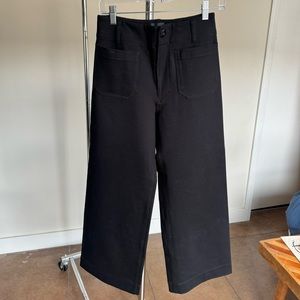 The Colette Black Wide Leg Pants by Maeve Anthropologie